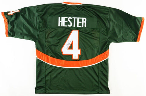 Devin Hester Signed Miami Hurricanes Jersey (PSA) Chicago Bears HOF Return Man