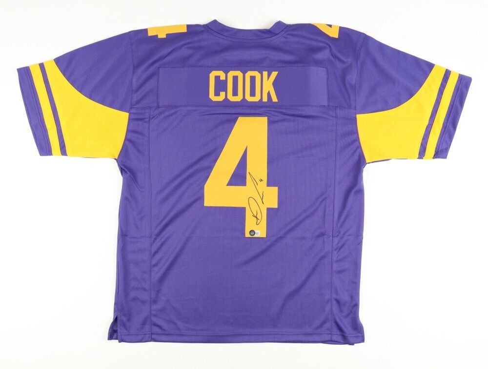 Dalvin Cook Signed Vikings Color Rush Jersey (Beckett) Minnesota Runni –