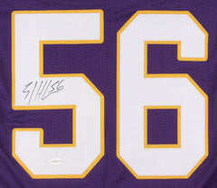 E. J. Henderson Signed Minnesota Vikings Jersey (TSE COA) 2010 Pro Bowl L.B.