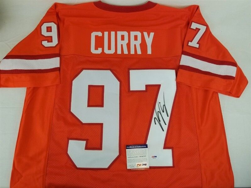 Vinny Curry Signed Tampa Bay Buccaneers Creamsicle Throwback Jersey (PSA COA)
