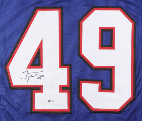 Tremaine Edmunds Signed Bills Jersey (Beckett COA) Buffalo's 2018 #1 Draft Pick