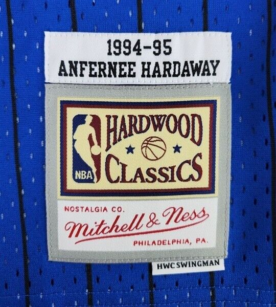 Orlando Magic Anfernee Penny Hardaway Autographed Blue Authentic Mitchell &  Ness Galaxy 1994-95 Hardwood Classic Swingman Jersey Size L PSA/DNA Stock