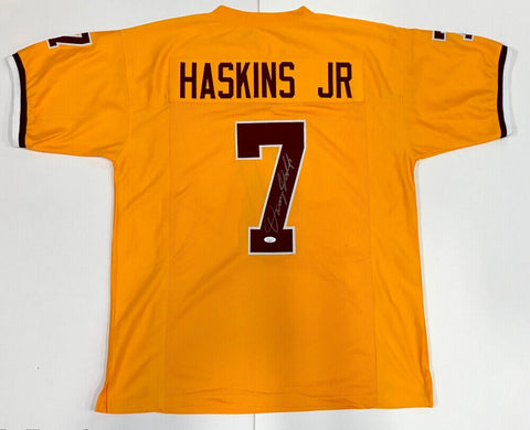 Dwayne Haskins Jr Signed Washington Redskin Throwback Jersey (JSA COA) Died 2022