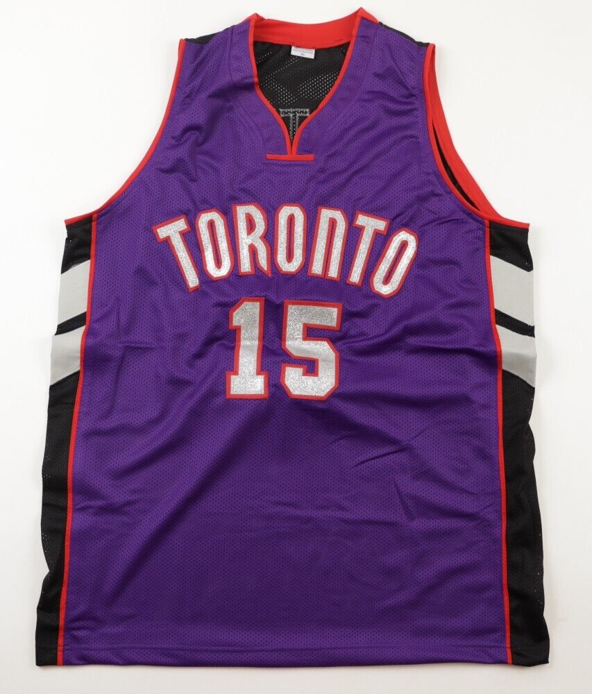 Vince Carter Signed Nike 2000-01 Pro Cut Toronto Raptors Game Jersey JSA COA