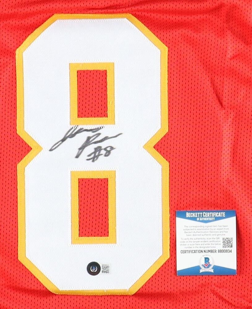 Justyn Ross Signed Kansas City Chiefs Pro Cut Jersey (Beckett COA