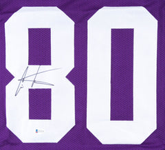 Cris Carter Signed Minnesota Vikings Jersey (Beckett) All He Does is Catch TD's
