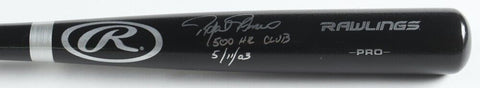 Rafael Palmeiro Signed Rawlings Pro Bat Inscribed 500 HR Club & 5/11/03 JSA COA