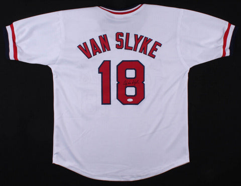 Andy Van Slyke Signed St Louis Cardinals Pullover Jersey (JSA COA) 3×All-Star CF