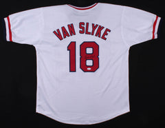 Andy Van Slyke Signed St Louis Cardinals Pullover Jersey (JSA COA) 3×All-Star CF