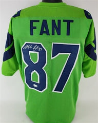 Noah Fant Signed Seattle Seahawks Jersey (Beckett) 2019 1st Round Draft Pick TE