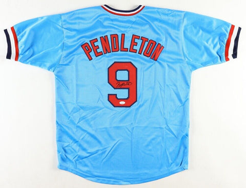 Terry Pendleton Signed St. Louis Cardinals Throwback Jersey (JSA COA) 1991 MVP