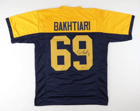 David Bakhtiari Signed Packers Throwback Jersey (Beckett) Green Bay O-Line
