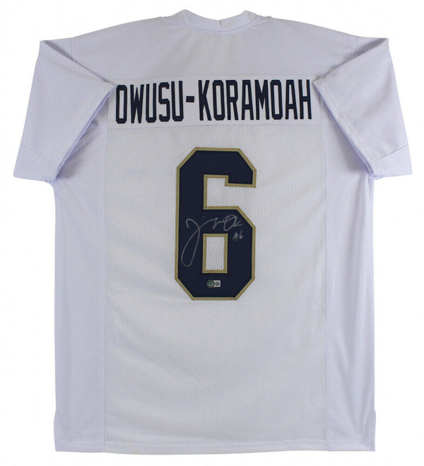 Jeremiah Owusu-Koramoah Signed Notre Dame Fighting Irish Jersey (Beckett  Holo)