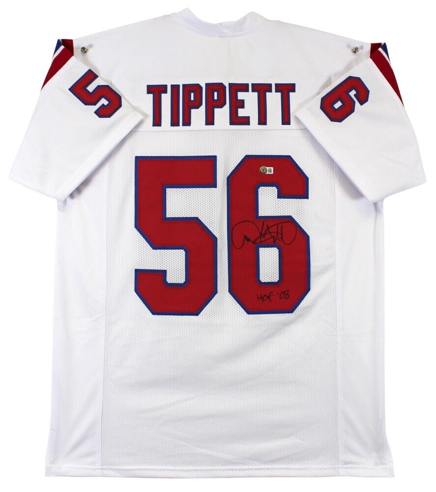 Andre Tippett Signed New England Patriots Jersey Inscribed 'HOF 08' (B –