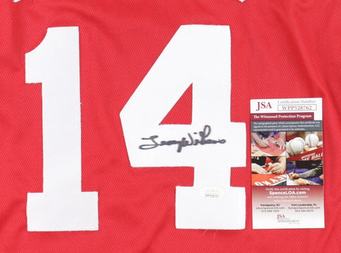 Lenny Wilkens Signed Hawks Jersey (JSA COA) St. Louis Point Guard 1960–1968