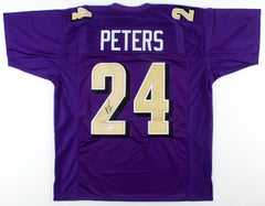 Marcus Peters Signed Baltimore Ravens Jersey (PSA COA) 3xPro Bowl Cornerback