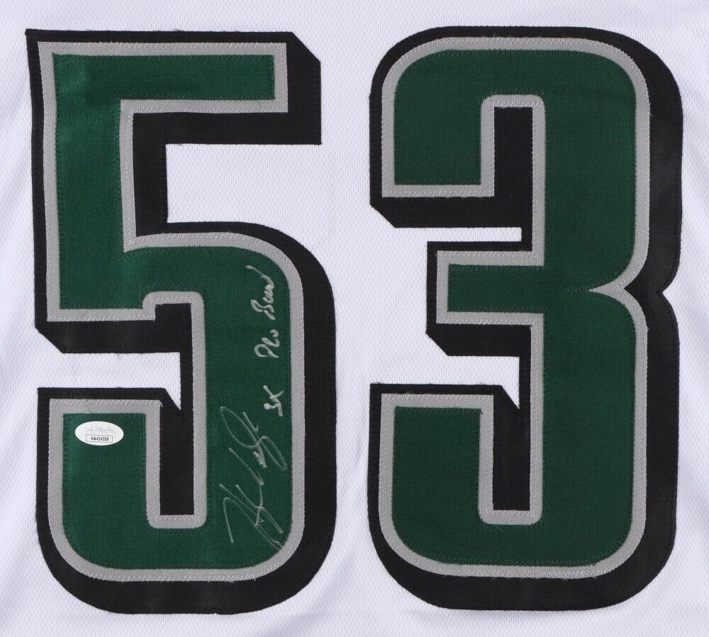 HUGH DOUGLAS PHILADELPHIA EAGLES 3X PRO BOWL SIGNED AUT