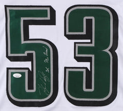 Hugh Douglas Signed Philadelphia Eagles Jersey (JSA COA) 3xPro Bowl Def. Lineman