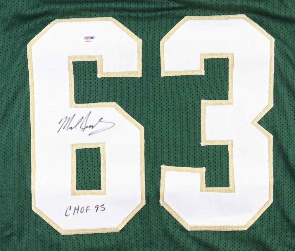 Mike Singletary Signed Baylor Bears Green Jersey Inscribed HOF 95