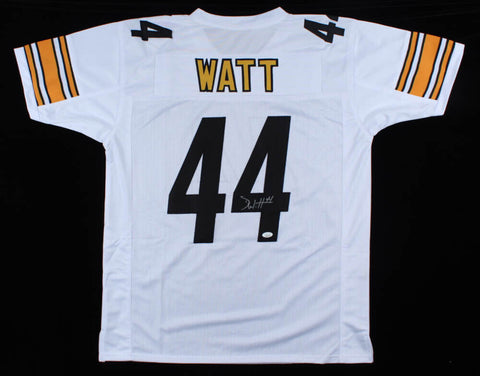 Derek Watt Signed Steelers White Home Jersey (JSA COA) Pittsburgh Starting F.B.