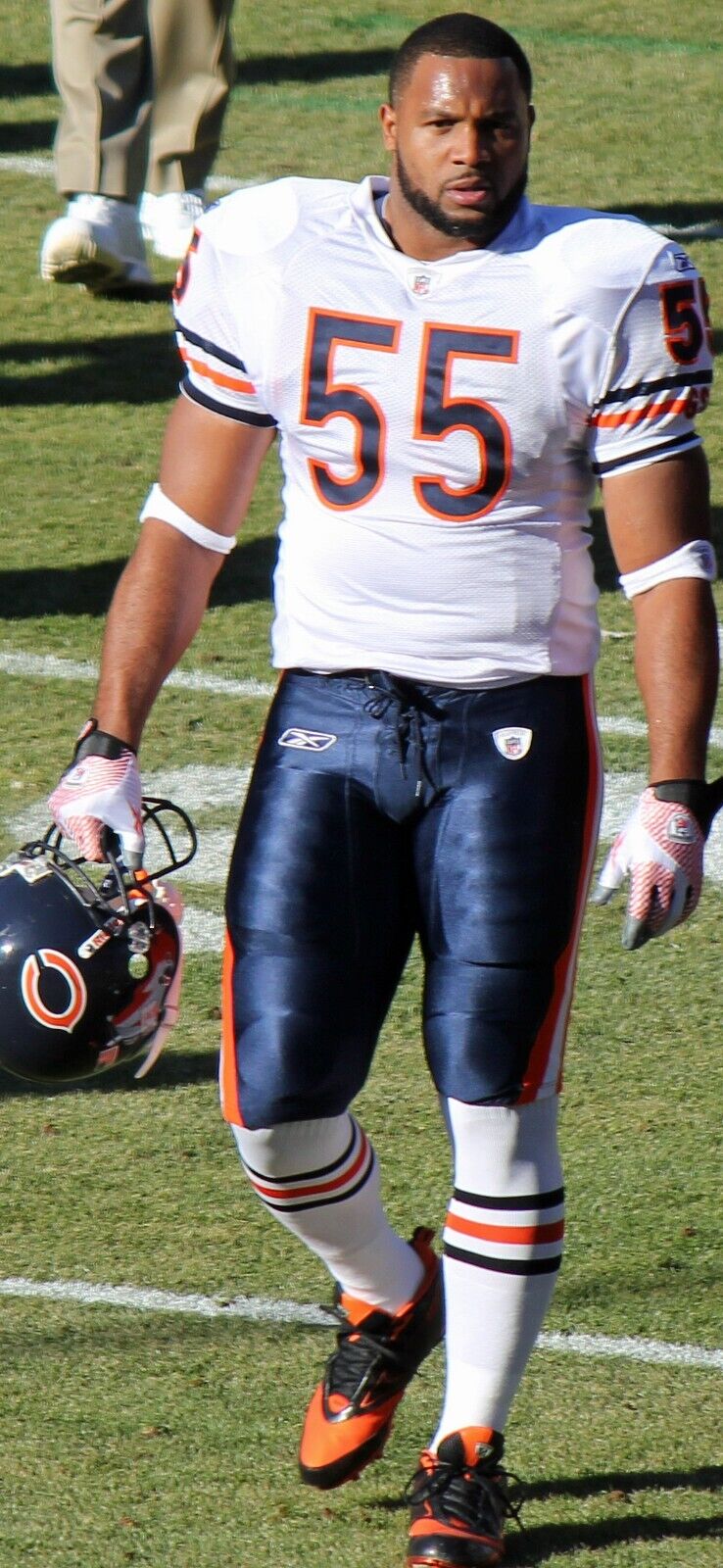 Lance Briggs Signed NFL Football (JSA COA) Chicago Bears Linebacker (2003-2014)