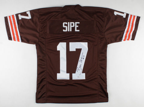 Brian Sipe Signed Cleveland Browns Jersey (Beckett Hologram) Browns QB 1974–1983