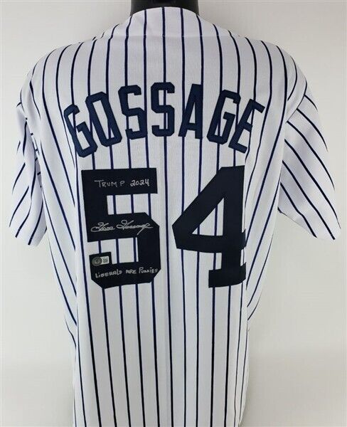 Goose Gossage Signed New York Yankees Jersey 2 Great Inscriptions (Bec –