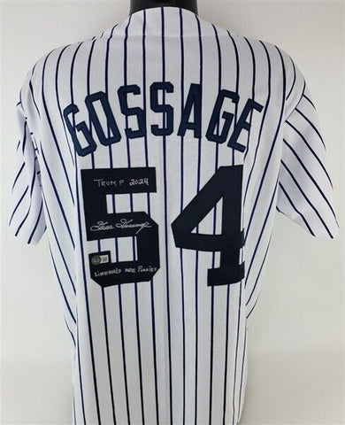 Goose Gossage Signed New York Yankees Jersey 3 Great Inscriptions