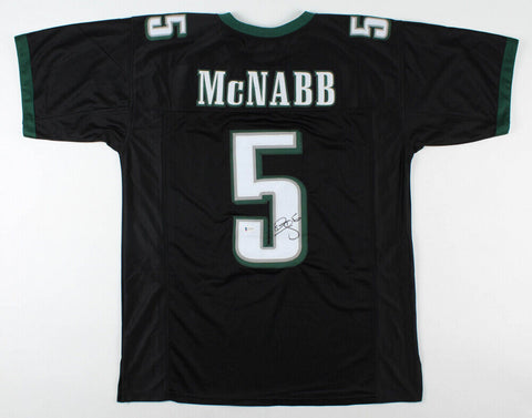 Donovan McNabb Signed Philadelphia Eagles Black Jersey (Beckett) 6xPro Bowl QB