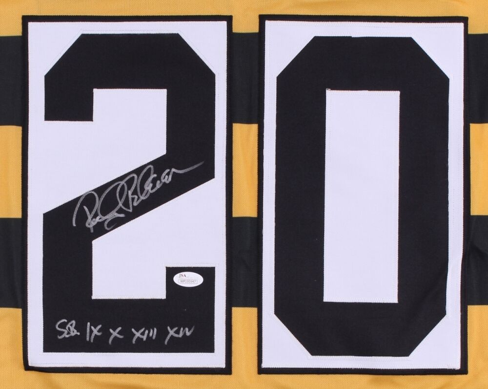 Rocky Bleier Signed Pittsburgh Steelers Jersey SB IX X XIII XIV