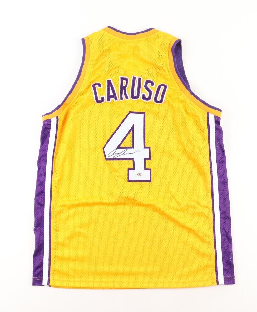 Alex Caruso Signed Los Angeles Lakers Yellow Jersey (PSA COA) 2020