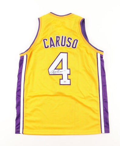 Alex Caruso Signed Los Angeles Lakers Yellow Jersey (PSA COA) 2020 NBA Champion