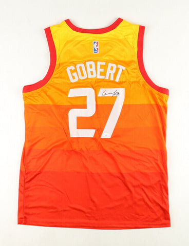 Rudy Gobert Signed Utah Jazz Jersey (JSA COA) 3xNBA All Star / 2020 Olympic Team