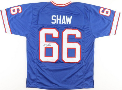 Billy Shaw Signed Buffalo Bills Jersey Inscr HOF 99 (JSA) 8×AFL All-Star Lineman