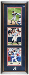 Chipper Jones Signed Atlanta Braves 16"x 41" Custom Framed Photo Display PSA COA