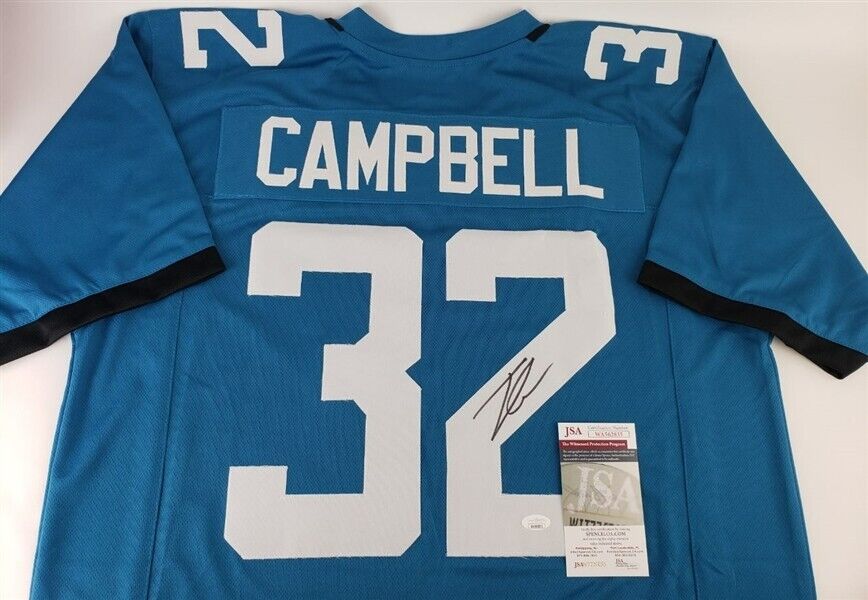 Tyson Campbell Signed Jacksonville Jaguars Jersey (JSA COA) 2021 2nd R –