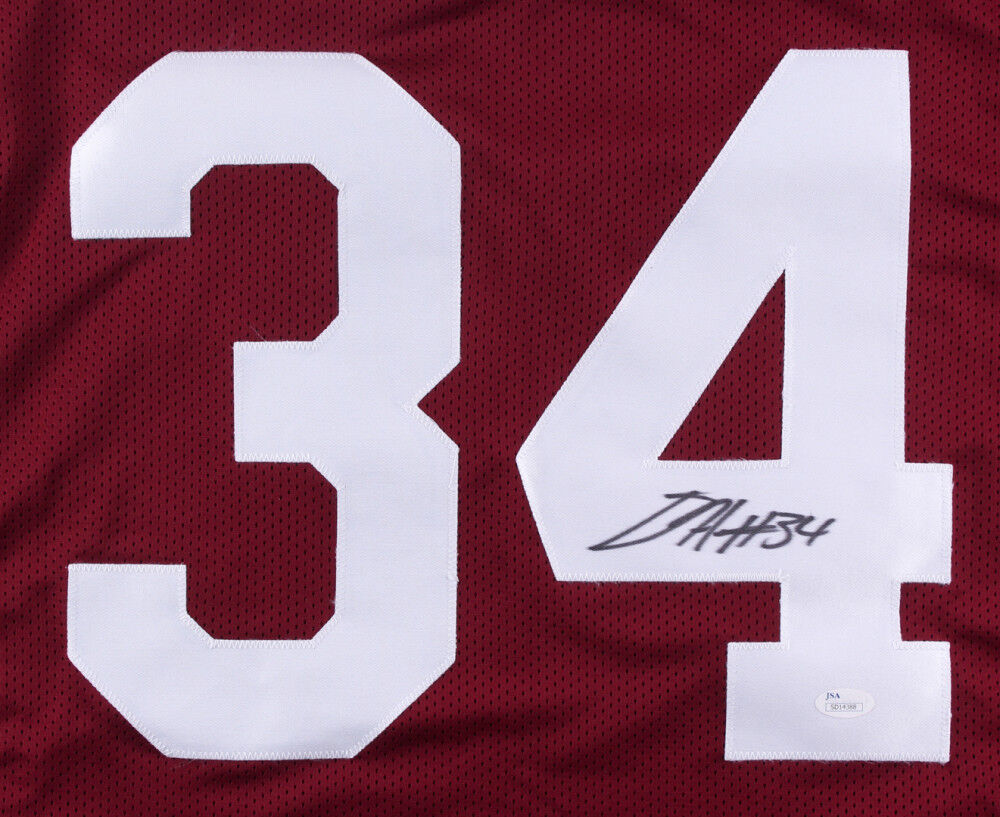 Damien Harris Signed Alabama Crimson Tide Jersey (JSA COA) 2 time SEC –