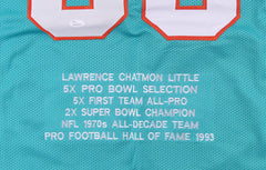 Larry Little Signed Miami Dolphins Stat Jersey Inscribed "HOF 93" (JSA COA)