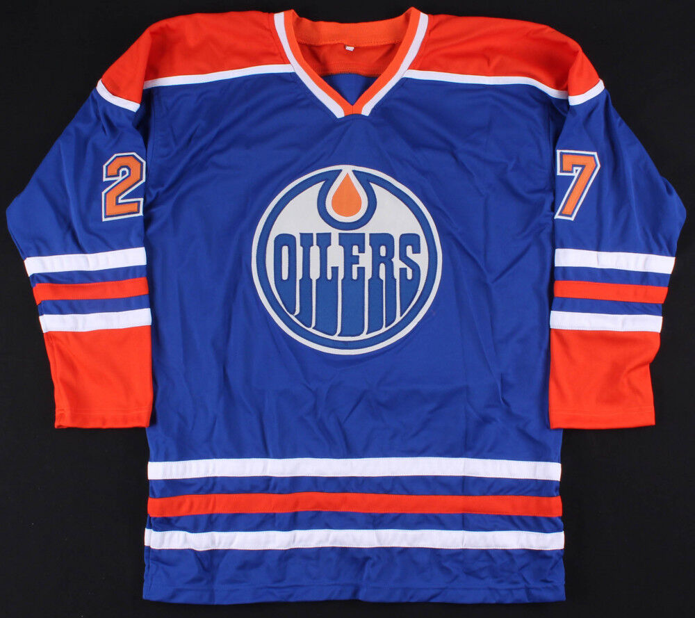 Milan Lucic Signed Edmonton Oilers Jersey (Beckett COA) NHL Career 200 –
