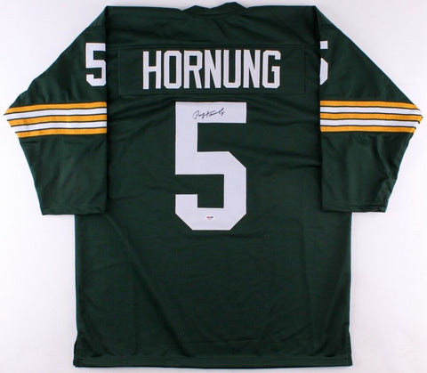 Paul Hornung Signed Green Bay Packers Jersey (PSA COA) 1986 Hall of Fame