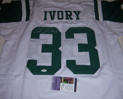 Chris Ivory Signed New York Jets Jersey (JSA COA) 2015 Pro Bowl Running Back