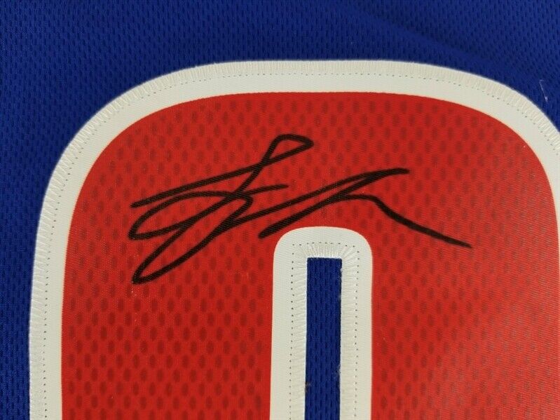 Greg Monroe Signed Detroit Pistons Custom NBA Jersey (JSA COA