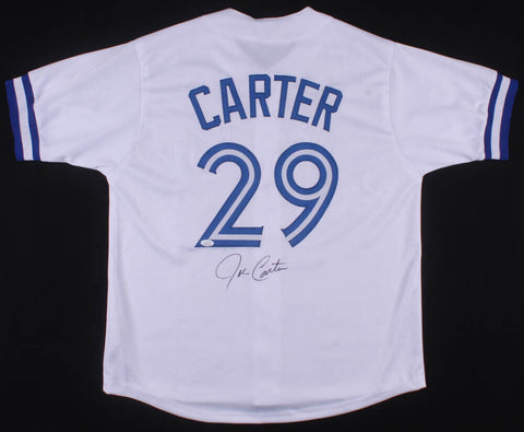 Joe Carter Signed Toronto Blue Jays Jersey (JSA COA) 1993 W.S. Winning Home Run