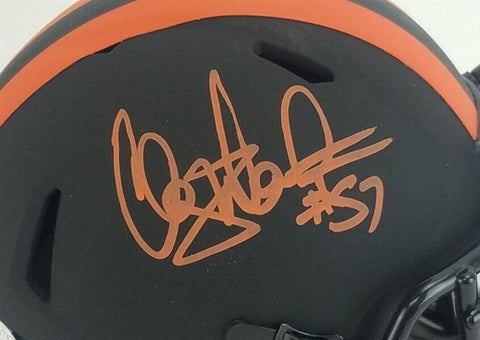 Clay Matthews Jr. Signed Cleveland Browns Eclipse Mini Helmet (Beckett COA)