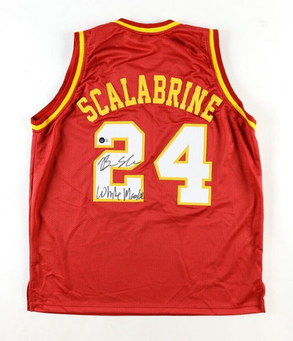 Brian Scalabrine Signed USC Trojans Jersey Inscribed "White Mamba" (Beckett)