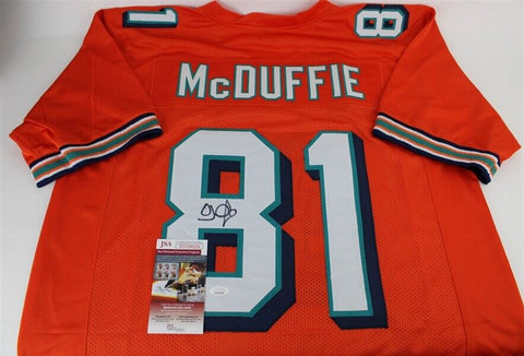 O. J. McDuffie Signed Dolphins Jersey (JSA COA) Miami (1993–2001) Penn State WR