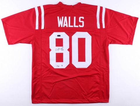 Wesley Walls Signed Ole Miss Rebels Jersey Inscribed CHOF '14
