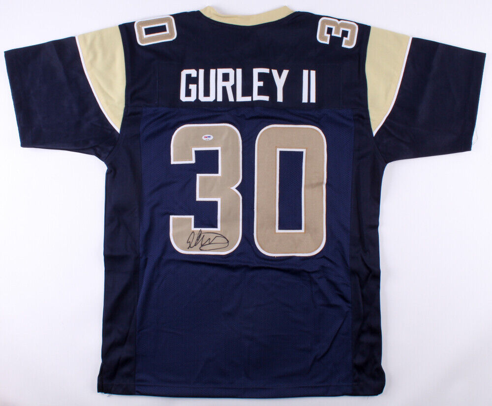 Todd Gurley Signed Los Angeles Rams Jersey (PSA COA) Pro Bowl Running –