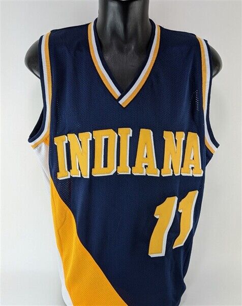 Indiana Pacers Detlef Schrempf Autographed White Jersey MCS Holo Stock  #202424 - Mill Creek Sports