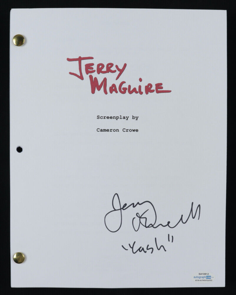 Jerry O'Connell (Frank Cushman) Signed "Jerry Maguire" Movie Script (ACOA COA)